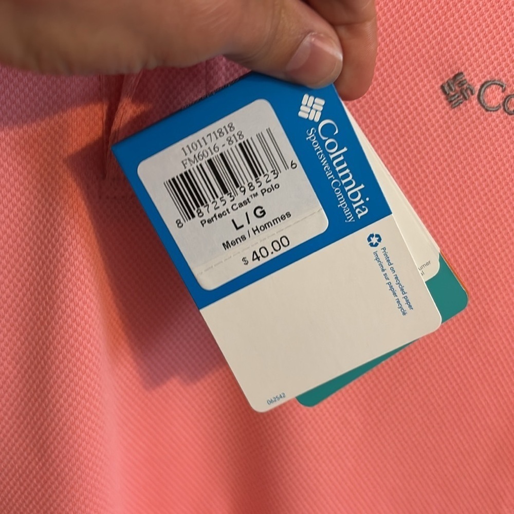 Columbia PFG Perfect Cast Polo Shirt Size L NWT - Picture 4 of 7